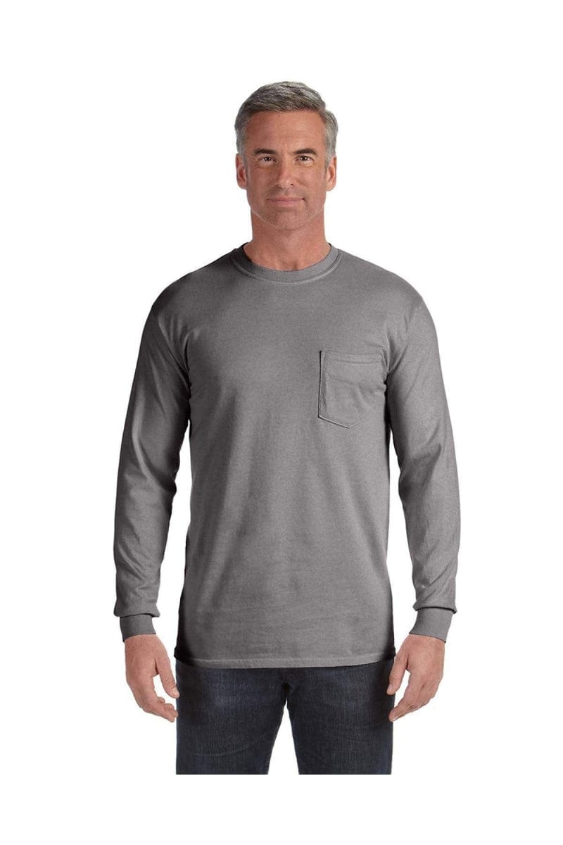 Comfort Colors C4410: Adult Heavyweight Long-Sleeve Pocket T-Shirt in 