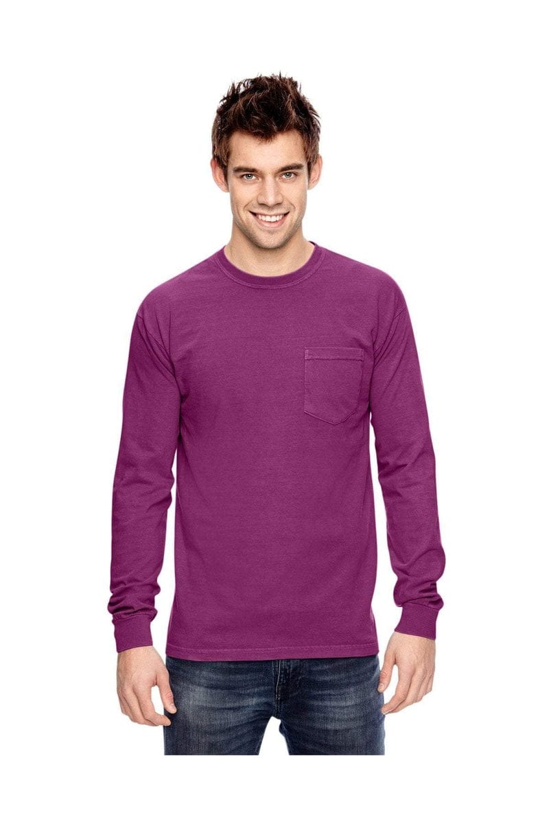 Comfort Colors C4410: Adult Heavyweight Long-Sleeve Pocket T-Shirt in 