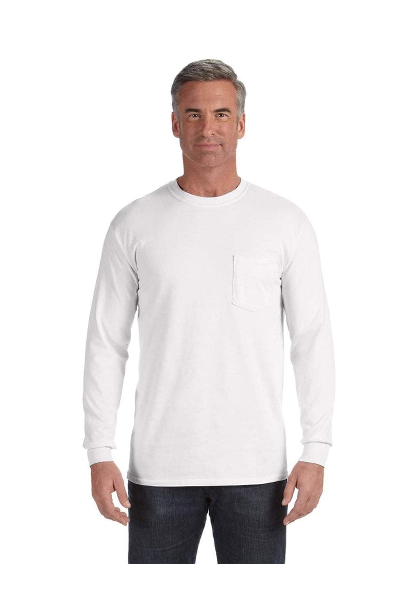 Comfort Colors C4410: Adult Heavyweight Long-Sleeve Pocket T-Shirt in 