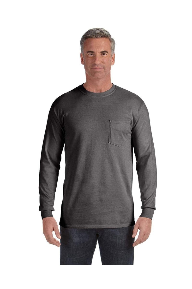 Comfort Colors C4410: Adult Heavyweight Long-Sleeve Pocket T-Shirt in 