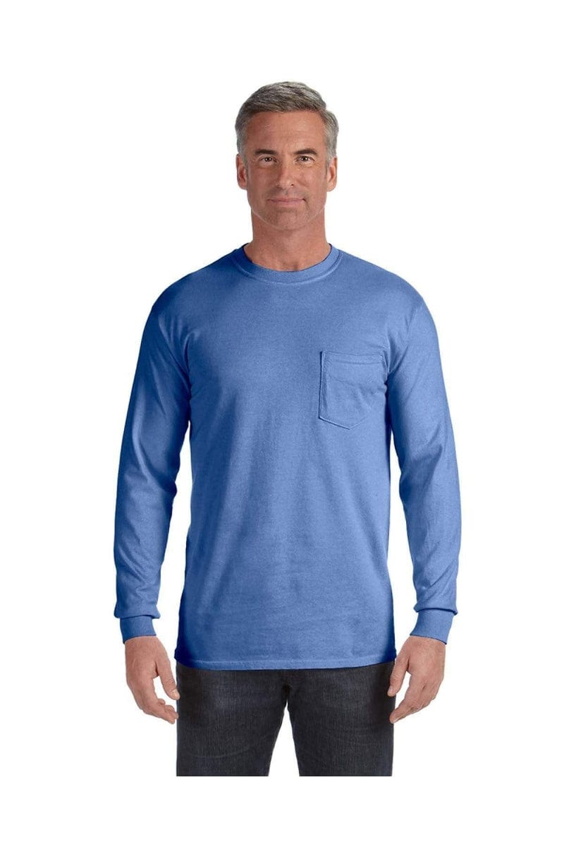 Comfort Colors C4410: Adult Heavyweight Long-Sleeve Pocket T-Shirt in 