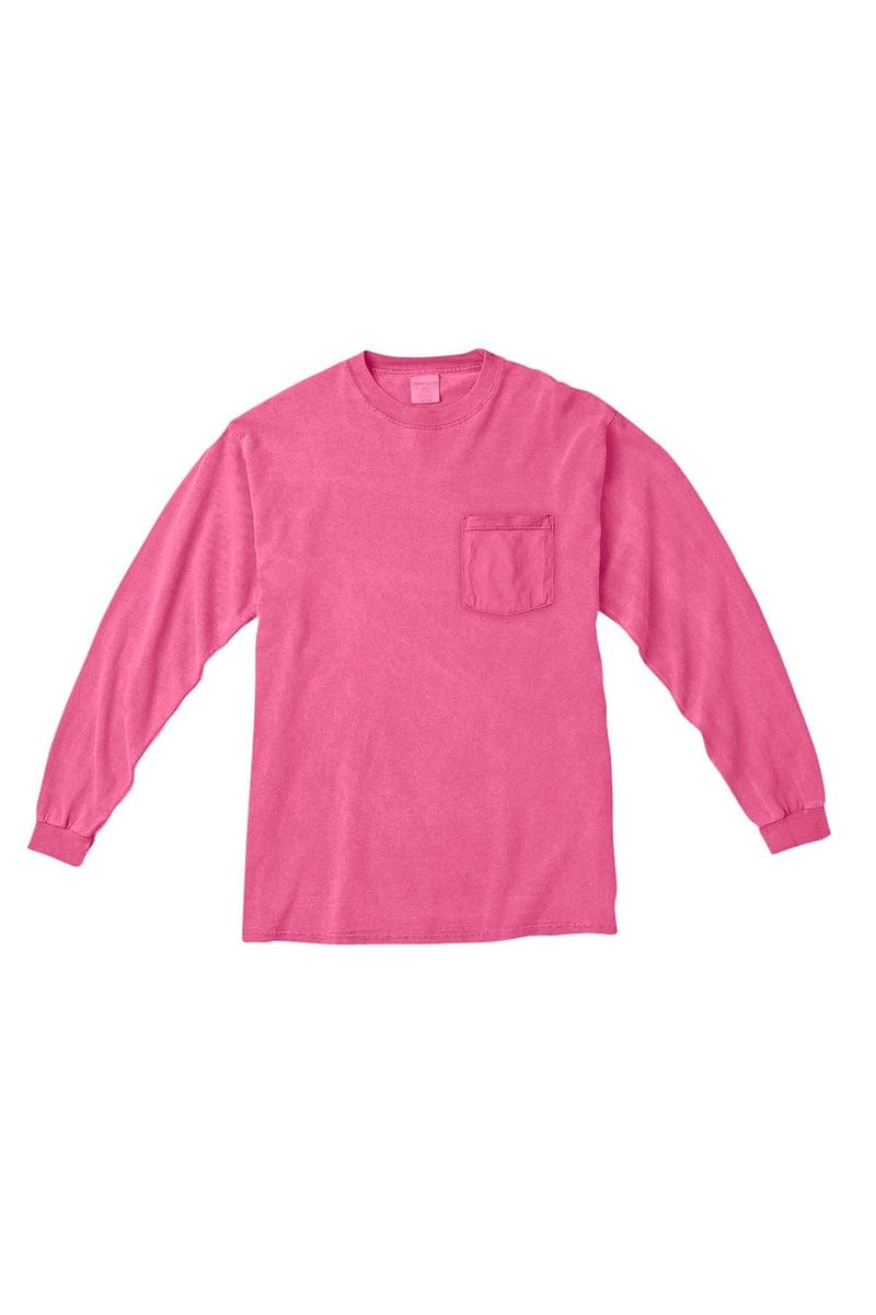 Comfort Colors C4410: Adult Heavyweight Long-Sleeve Pocket T-Shirt in Crunchberry