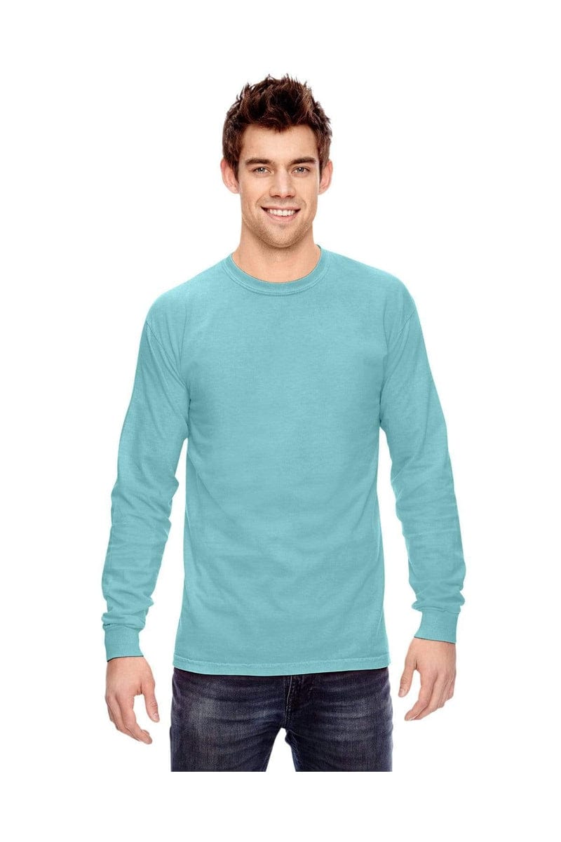Comfort Colors C6014: Adult Heavyweight RS Long-Sleeve T-Shirt in Chalky Mint