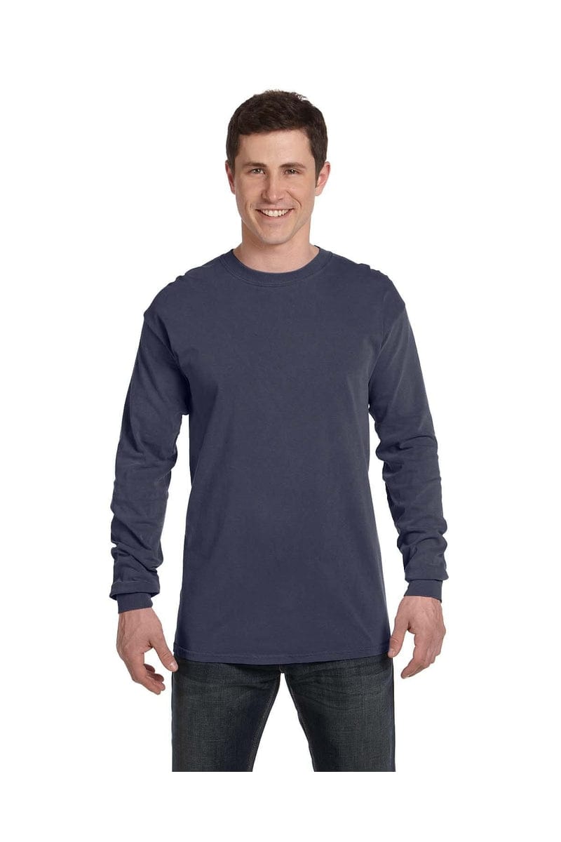 Comfort Colors C6014 Adult Heavyweight RS Long-Sleeve T-Shirt in Denim