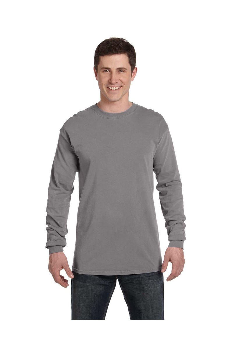 Comfort Colors C6014 Adult Heavyweight RS Long-Sleeve T-Shirt in Grey