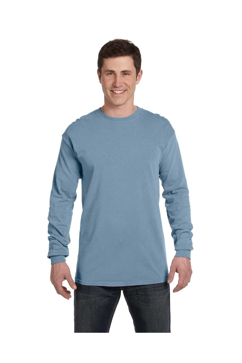 Comfort Colors C6014 Adult Heavyweight RS Long-Sleeve T-Shirt in Ice Blue