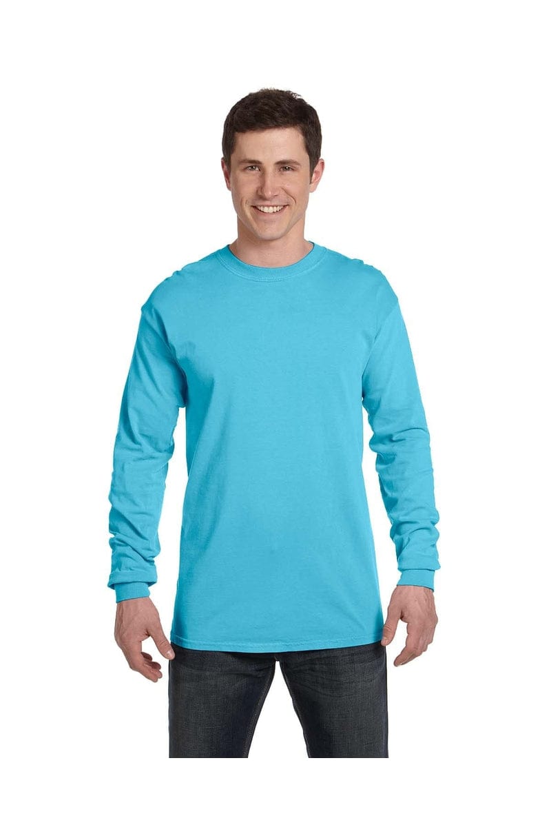 Comfort Colors C6014 Adult Heavyweight RS Long-Sleeve T-Shirt in Lagoon Blue