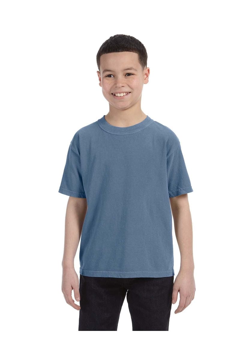 Comfort Colors C9018 Youth Midweight T-Shirt in Blue Jean