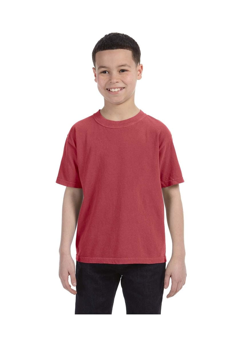 Comfort Colors C9018 Youth Midweight T-Shirt in Crimson