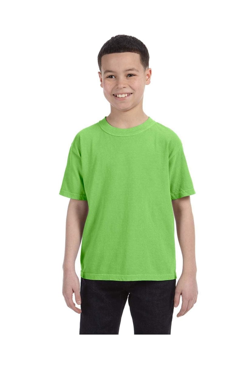Comfort Colors C9018 Youth Midweight T-Shirt in Lime