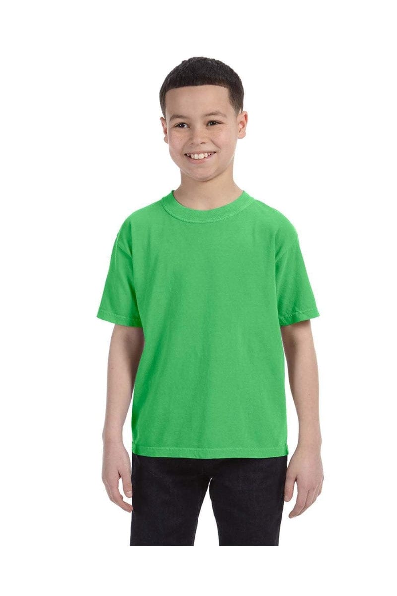 Comfort Colors C9018 Youth Midweight T-Shirt in Neon Green