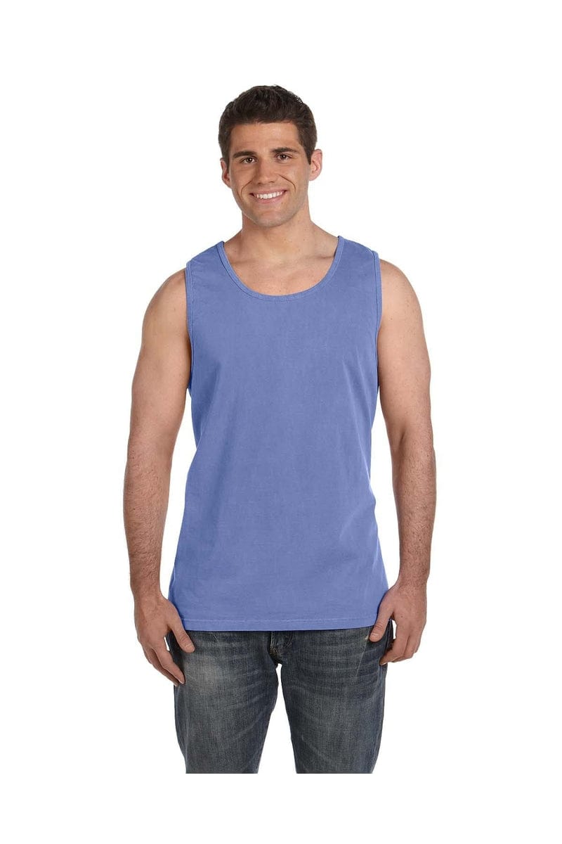 Comfort Colors C9360 Adult Heavyweight RS Tank in Flo Blue