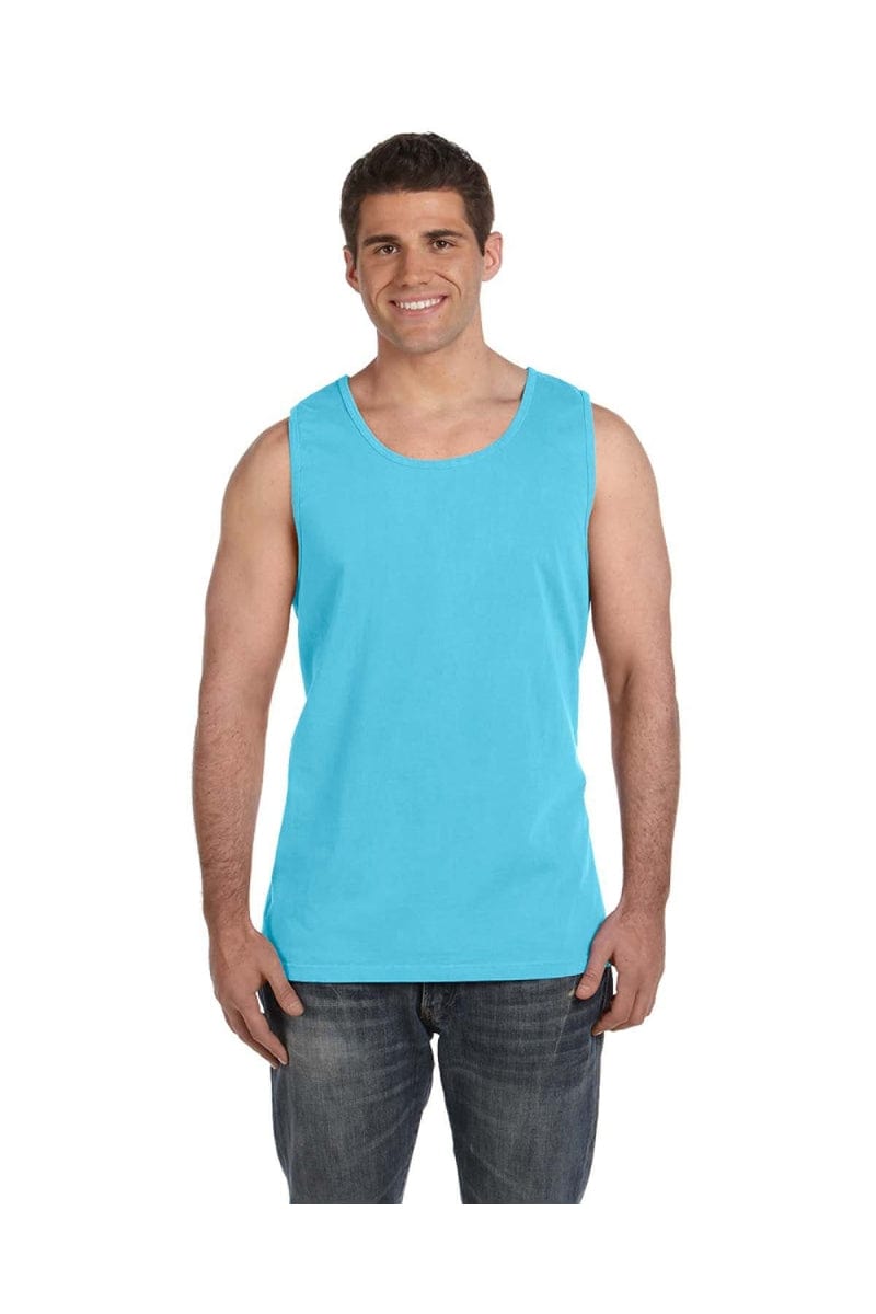 Comfort Colors C9360 Adult Heavyweight RS Tank in Lagoon Blue