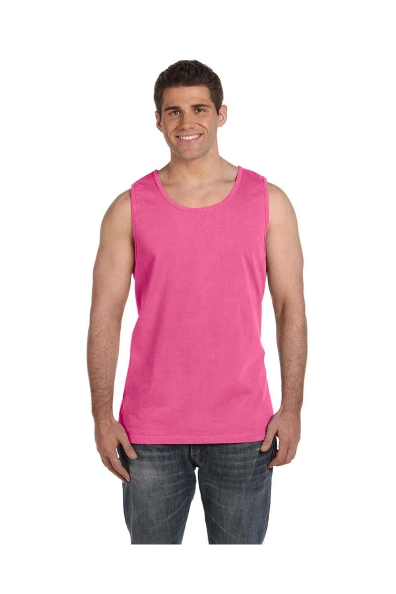 Comfort Colors C9360 Adult Heavyweight RS Tank in Neon Pink