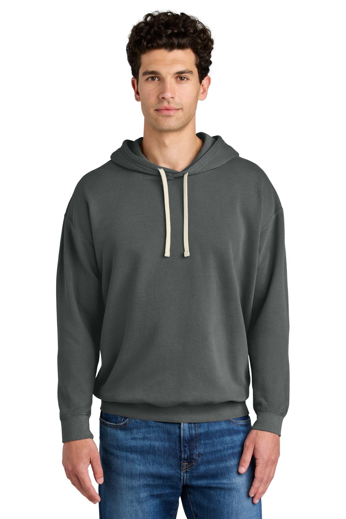 Comfort Colors Sweatshirts/Fleece M / Pepper Comfort Colors Lightweight Hooded Sweatshirt 1467
