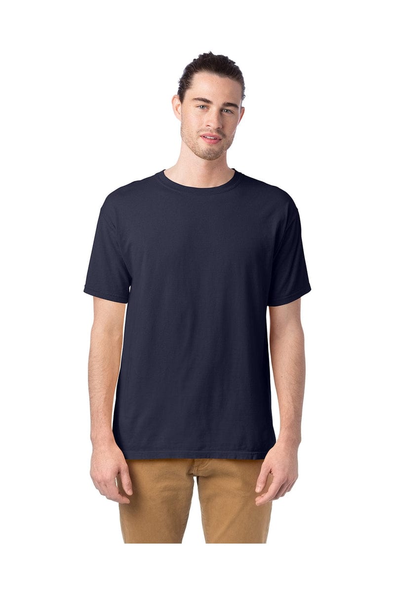 ComfortWash by Hanes GDH100: Men's 5.5 oz., 100% Ringspun Cotton Garment-Dyed T-Shirt in Anchor Slate