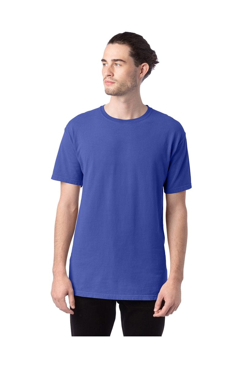 ComfortWash by Hanes GDH100: Men's 5.5 oz., 100% Ringspun Cotton Garment-Dyed T-Shirt in Deep Forte