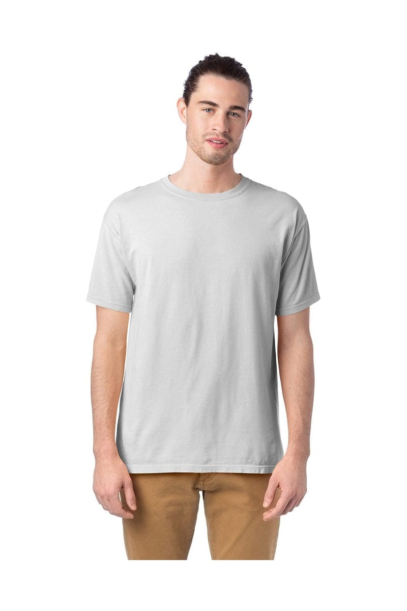 ComfortWash by Hanes GDH100: Men's 5.5 oz., 100% Ringspun Cotton Garment-Dyed T-Shirt in White