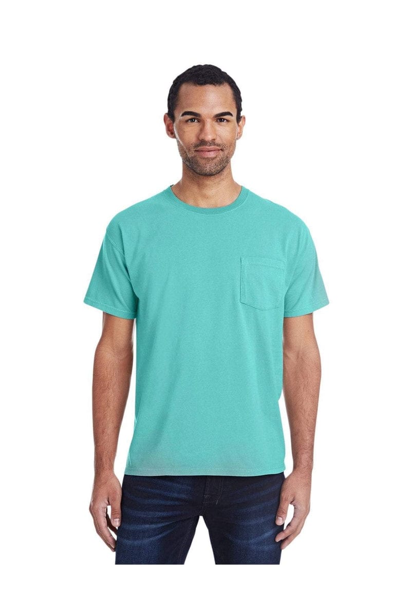 ComfortWash by Hanes GDH150: Unisex 5.5 oz., 100% Ringspun Cotton Garment-Dyed T-Shirt with Pocket in 