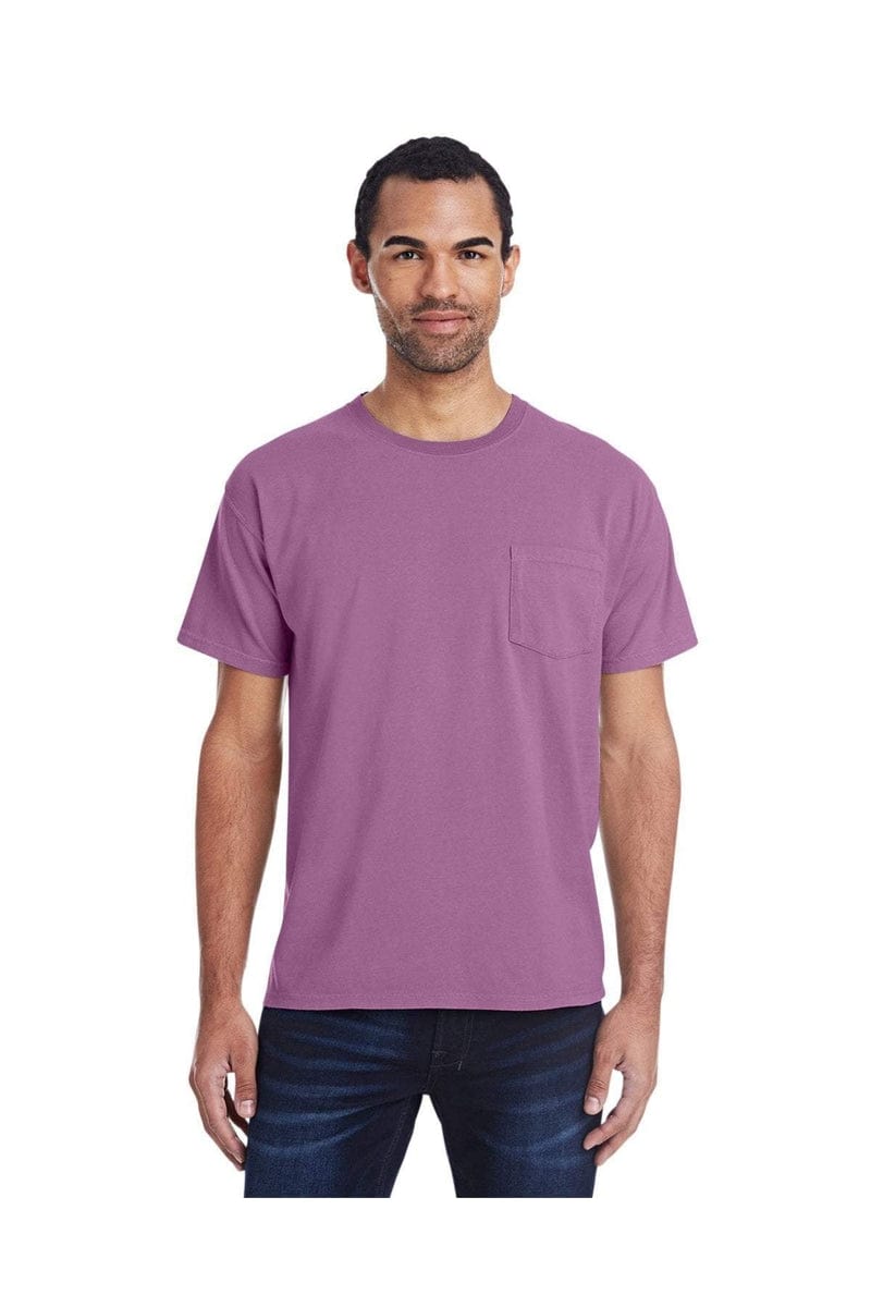 ComfortWash by Hanes GDH150: Unisex 5.5 oz., 100% Ringspun Cotton Garment-Dyed T-Shirt with Pocket in 