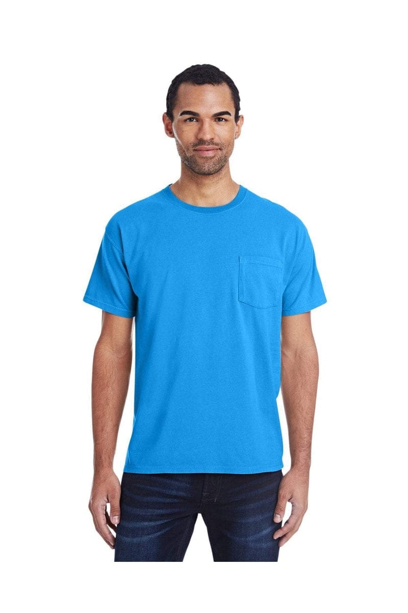 ComfortWash by Hanes GDH150: Unisex 5.5 oz., 100% Ringspun Cotton Garment-Dyed T-Shirt with Pocket in 