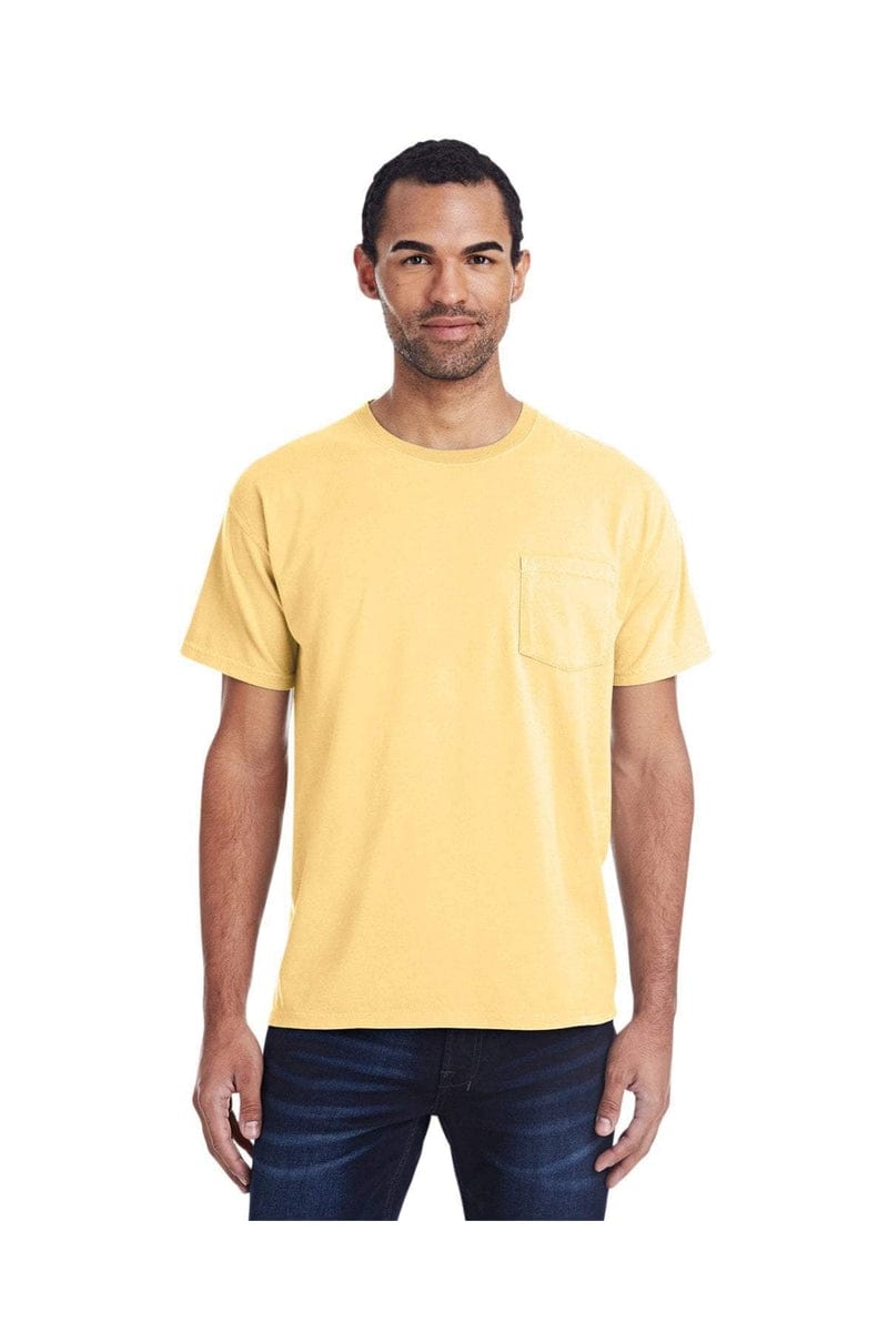 ComfortWash by Hanes GDH150: Unisex 5.5 oz., 100% Ringspun Cotton Garment-Dyed T-Shirt with Pocket in 