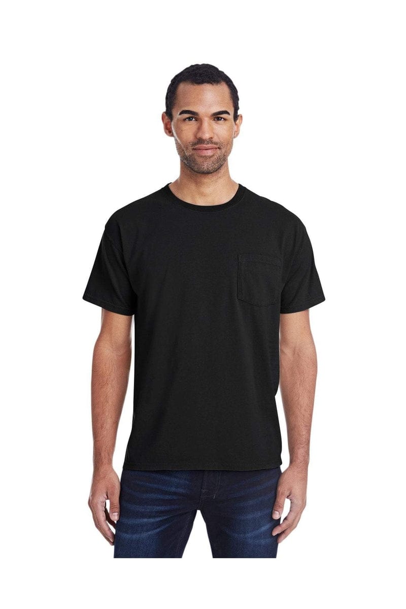 ComfortWash by Hanes GDH150: Unisex 5.5 oz., 100% Ringspun Cotton Garment-Dyed T-Shirt with Pocket in 