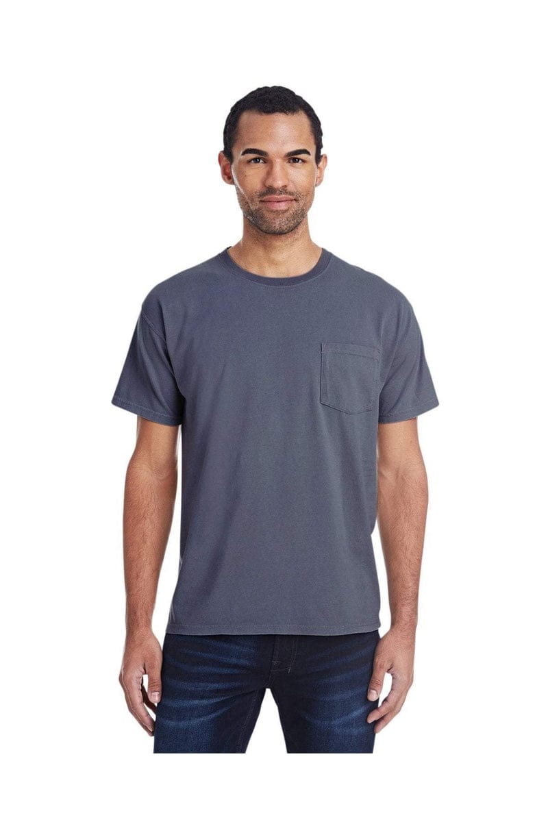 ComfortWash by Hanes GDH150: Unisex 5.5 oz., 100% Ringspun Cotton Garment-Dyed T-Shirt with Pocket in 