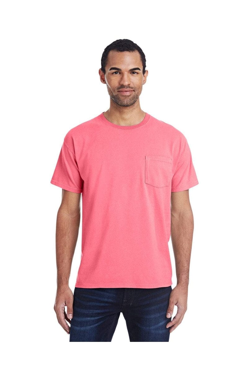 ComfortWash by Hanes GDH150: Unisex 5.5 oz., 100% Ringspun Cotton Garment-Dyed T-Shirt with Pocket in 