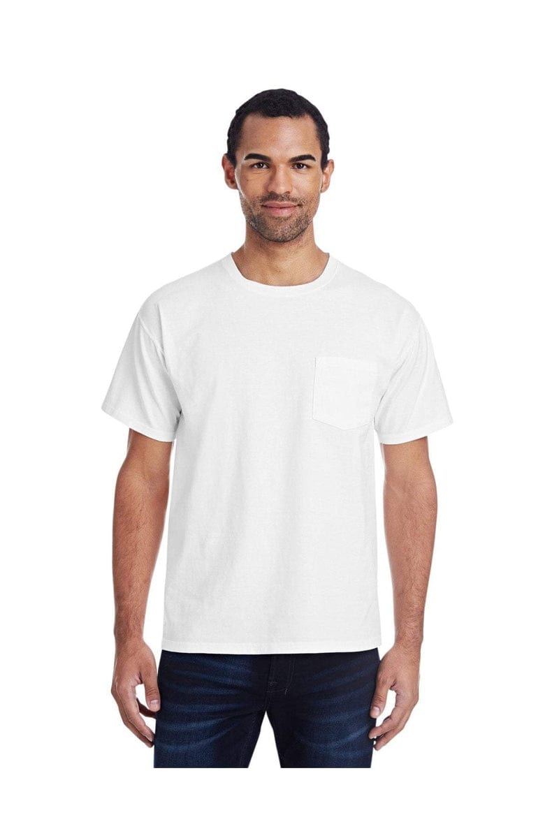ComfortWash by Hanes GDH150: Unisex 5.5 oz., 100% Ringspun Cotton Garment-Dyed T-Shirt with Pocket in 