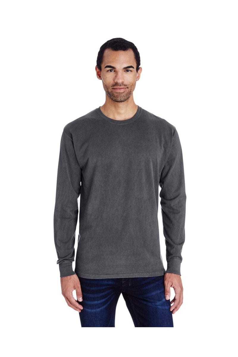 ComfortWash by Hanes GDH200: Unisex 5.5 oz., 100% Ringspun Cotton Garment-Dyed Long-Sleeve T-Shirt in 
