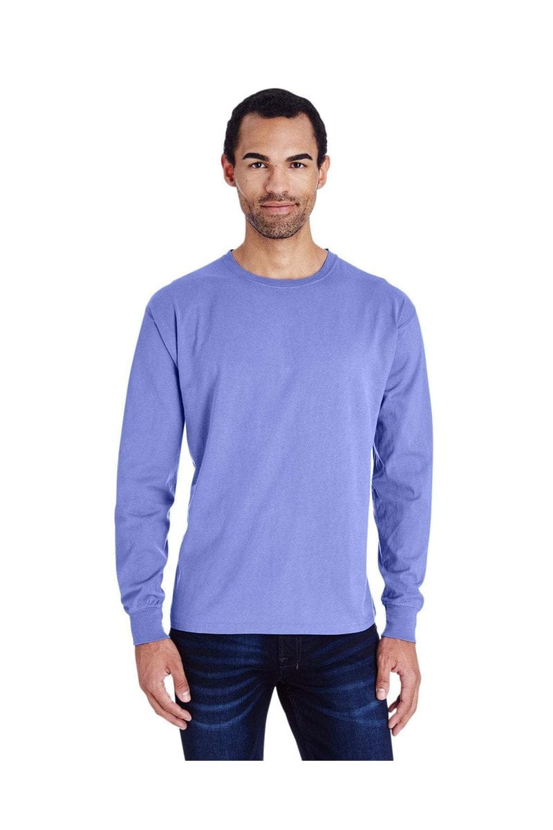 ComfortWash by Hanes GDH200: Unisex 5.5 oz., 100% Ringspun Cotton Garment-Dyed Long-Sleeve T-Shirt in 