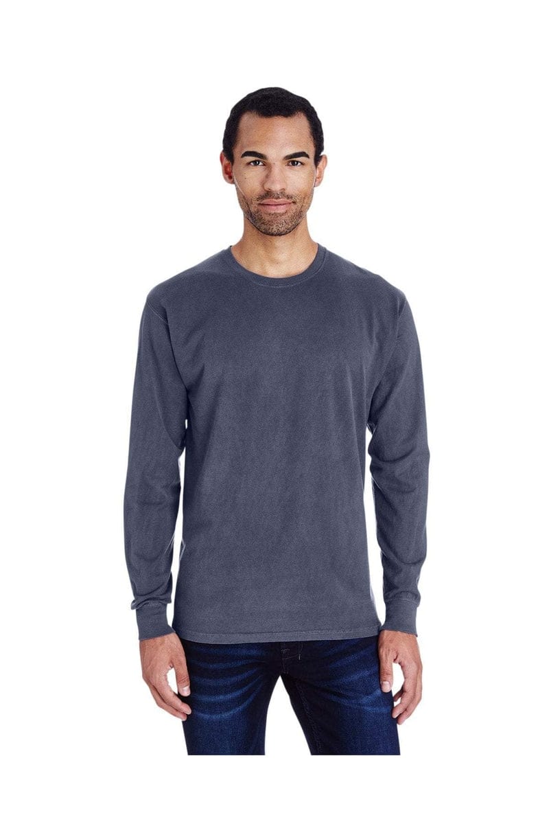 ComfortWash by Hanes GDH200: Unisex 5.5 oz., 100% Ringspun Cotton Garment-Dyed Long-Sleeve T-Shirt in 