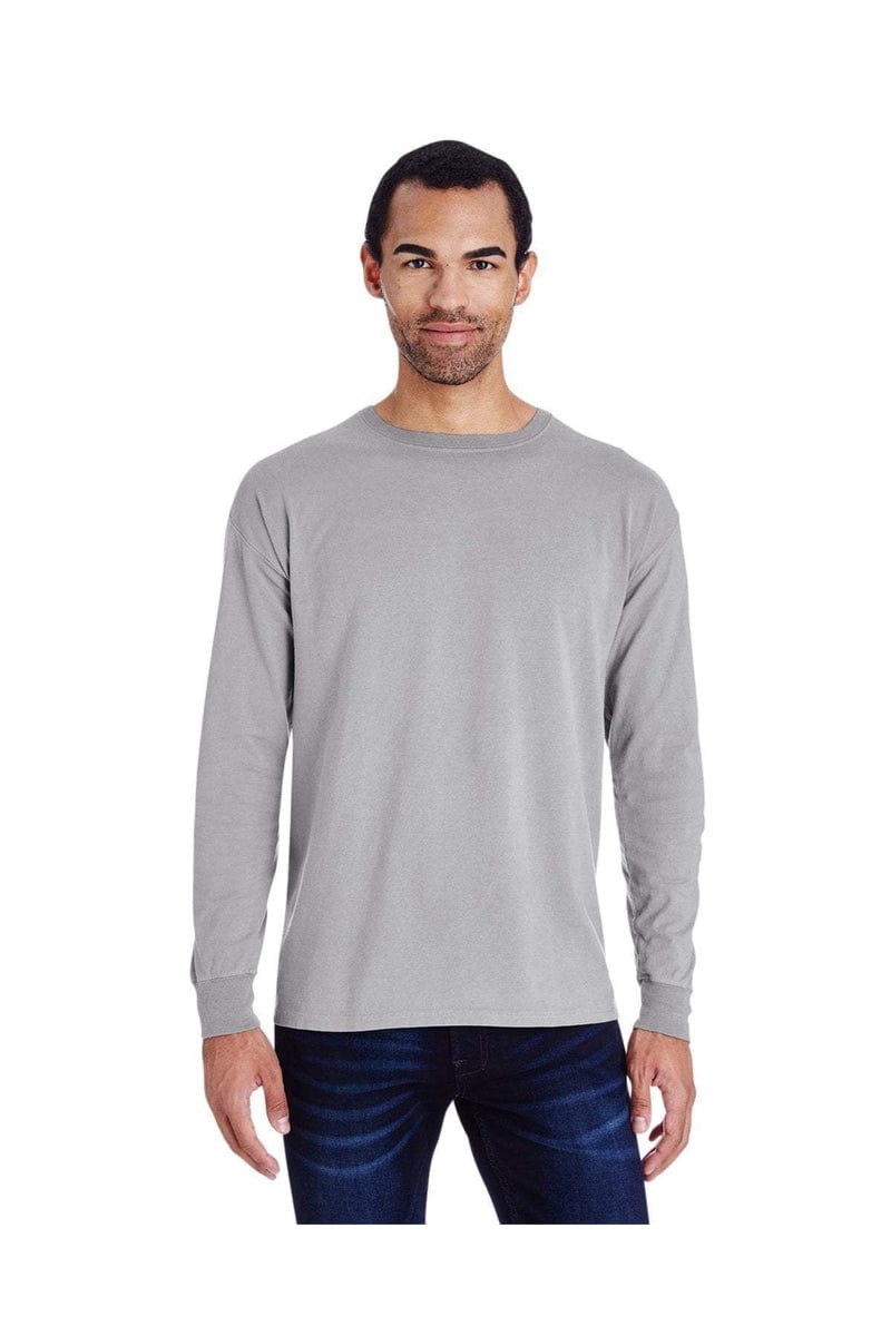 ComfortWash by Hanes GDH200: Unisex 5.5 oz., 100% Ringspun Cotton Garment-Dyed Long-Sleeve T-Shirt in 