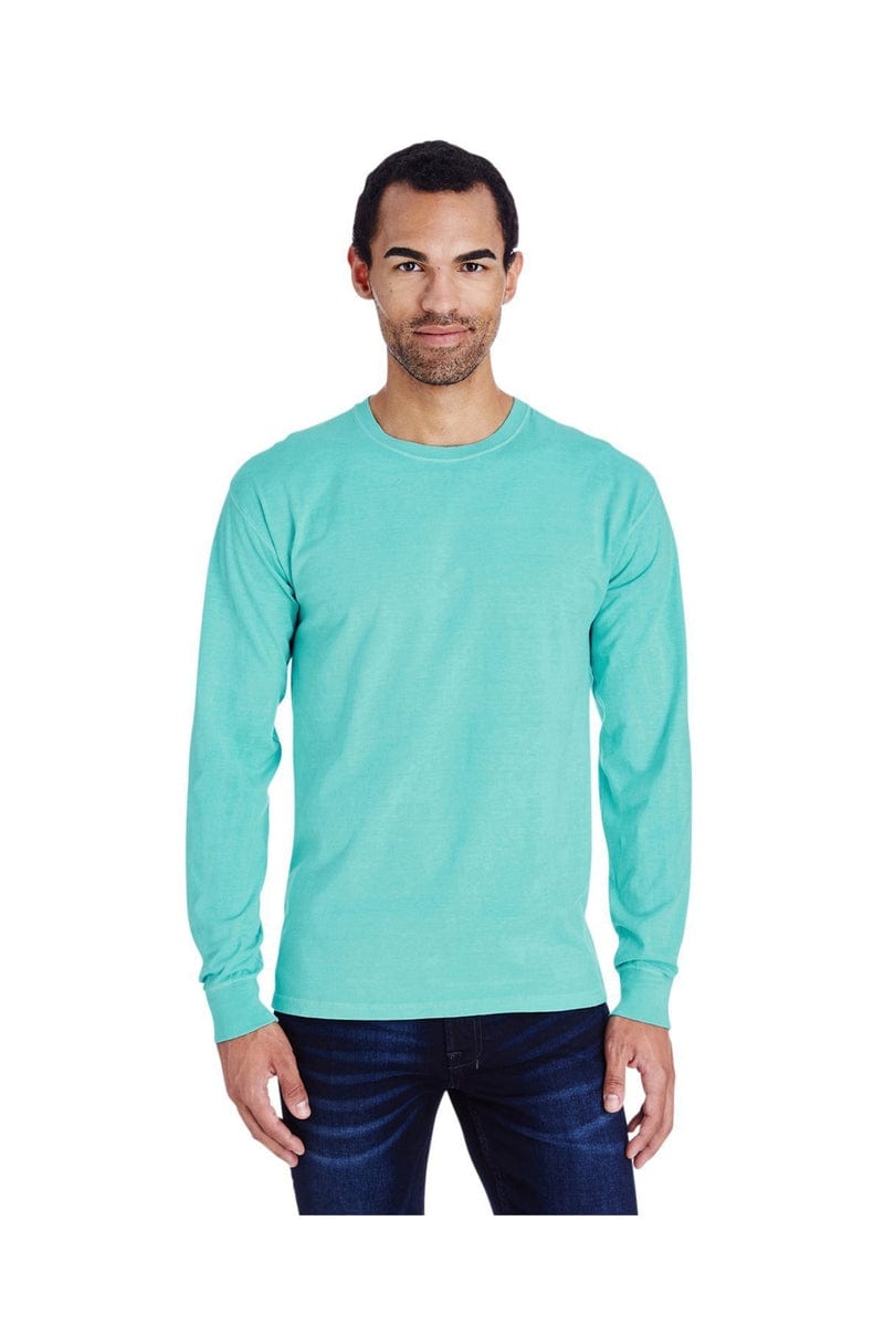 ComfortWash by Hanes GDH200: Unisex 5.5 oz., 100% Ringspun Cotton Garment-Dyed Long-Sleeve T-Shirt in 