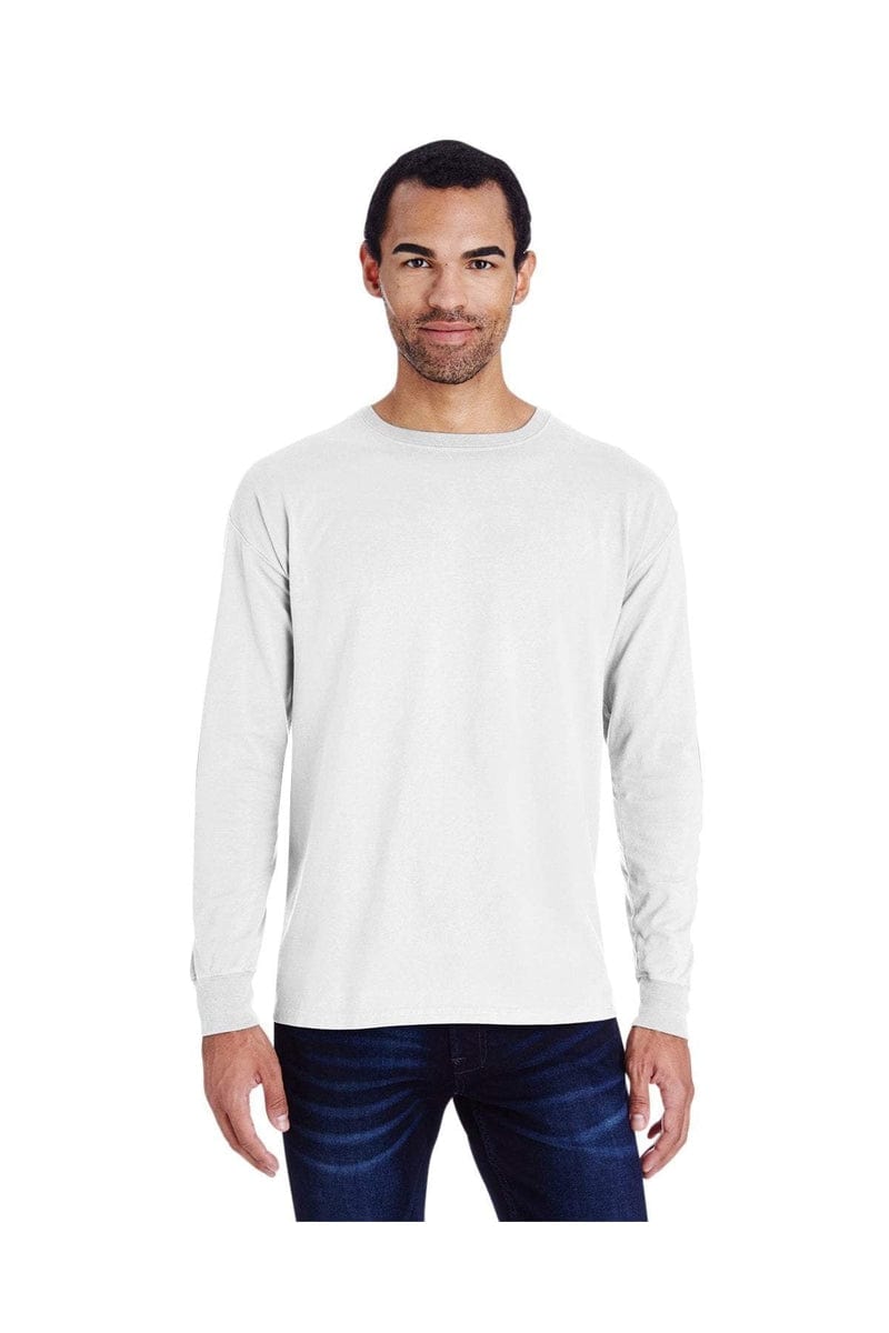 ComfortWash by Hanes GDH200: Unisex 5.5 oz., 100% Ringspun Cotton Garment-Dyed Long-Sleeve T-Shirt in 