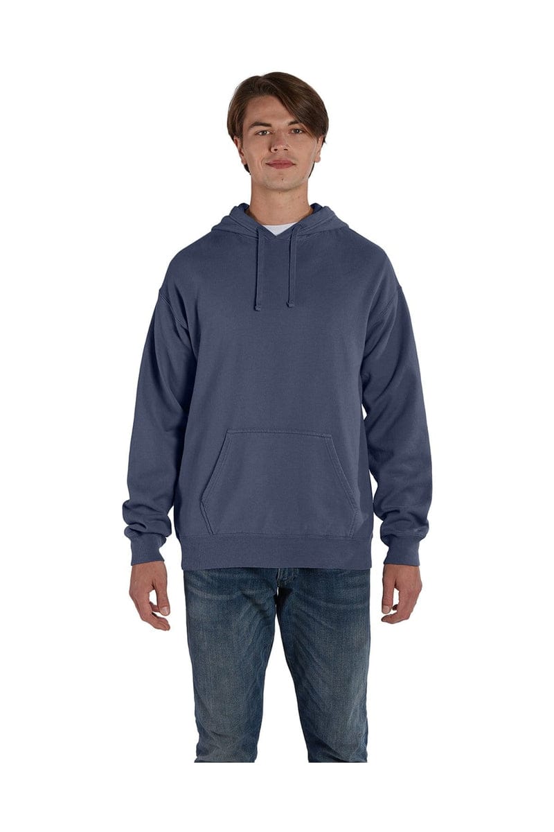 ComfortWash by Hanes GDH450 Unisex 7.2 oz., 80/20 Pullover Hood Sweatshirt in Anchor Slate