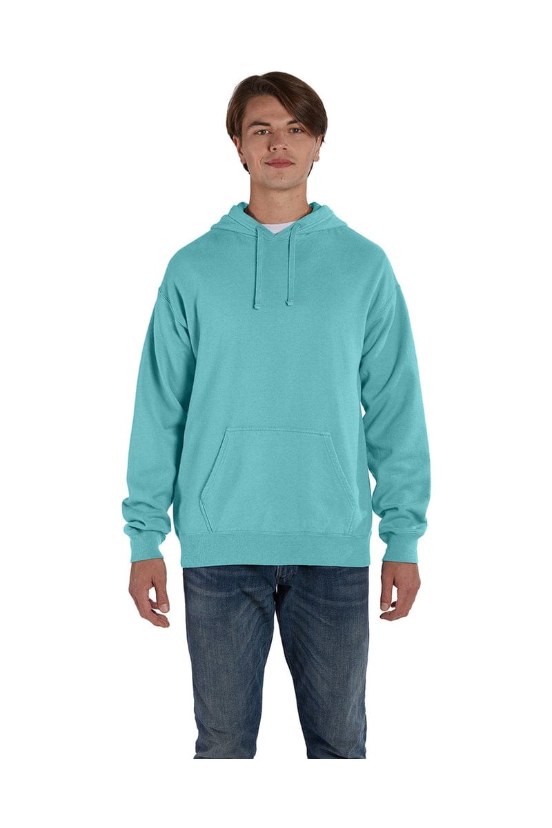 ComfortWash by Hanes GDH450 Unisex 7.2 oz., 80/20 Pullover Hood Sweatshirt in Mint