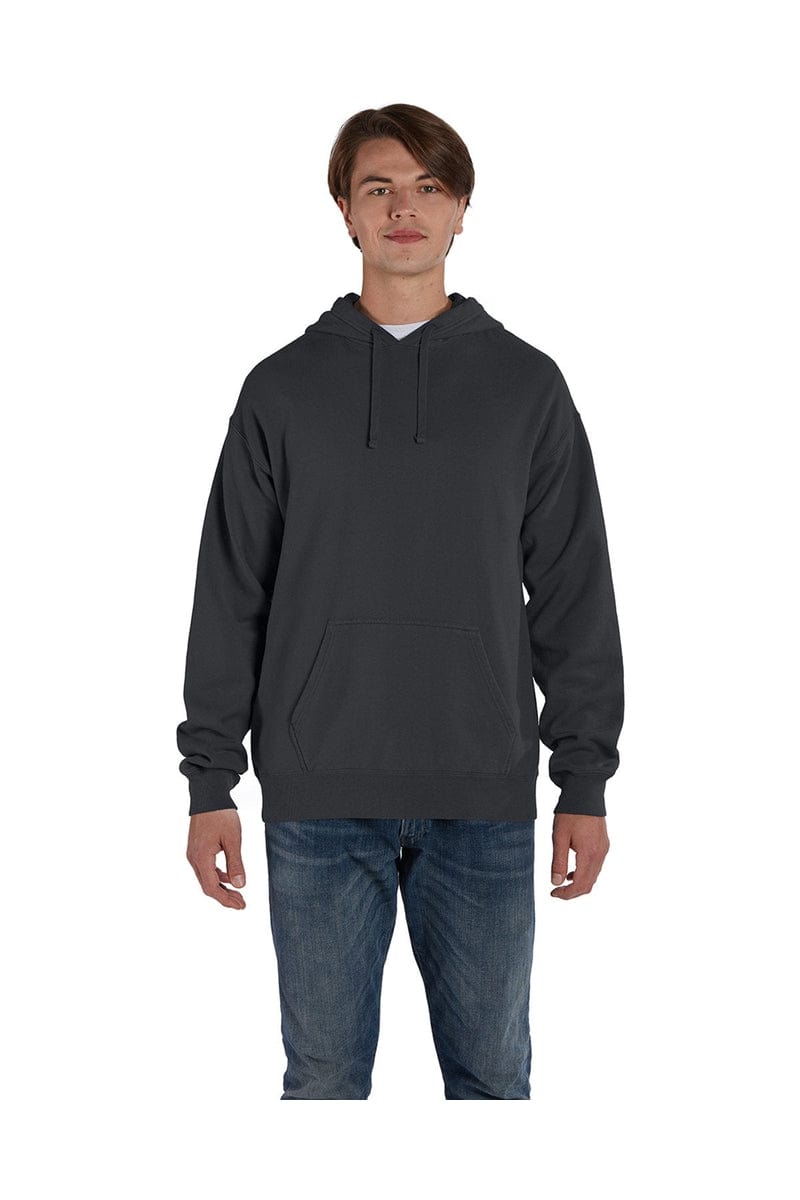 ComfortWash by Hanes GDH450 Unisex 7.2 oz., 80/20 Pullover Hood Sweatshirt in New Railroad