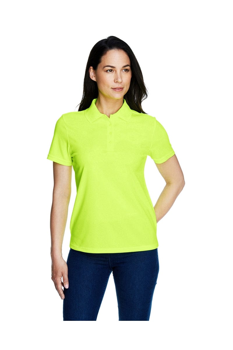 Core 365 78181 Ladies' Performance Pique Polo in Safety Yellow