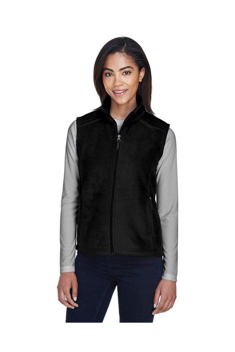 Core 365 78191 Ladies' Journey Fleece Vest in Black