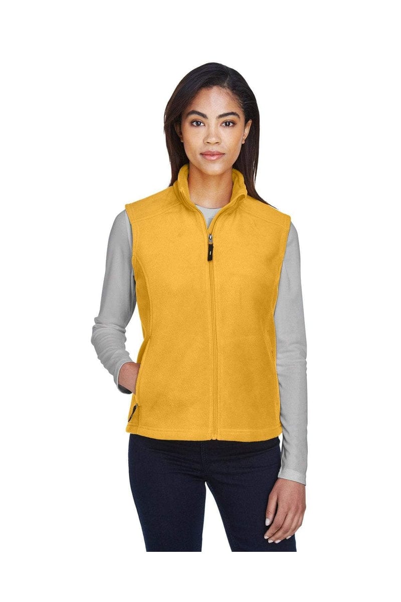 Core 365 78191 Ladies' Journey Fleece Vest in Campus Gold