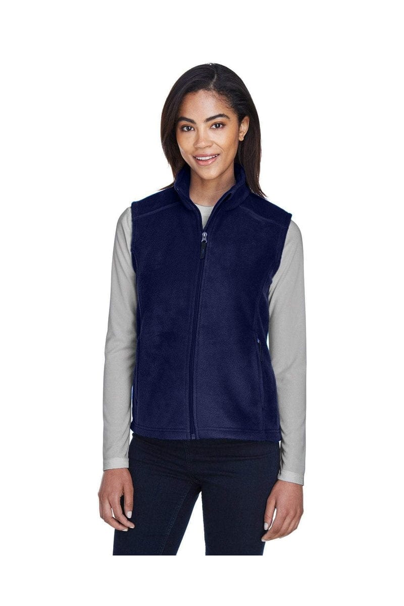 Core 365 78191 Ladies' Journey Fleece Vest in Classic Navy