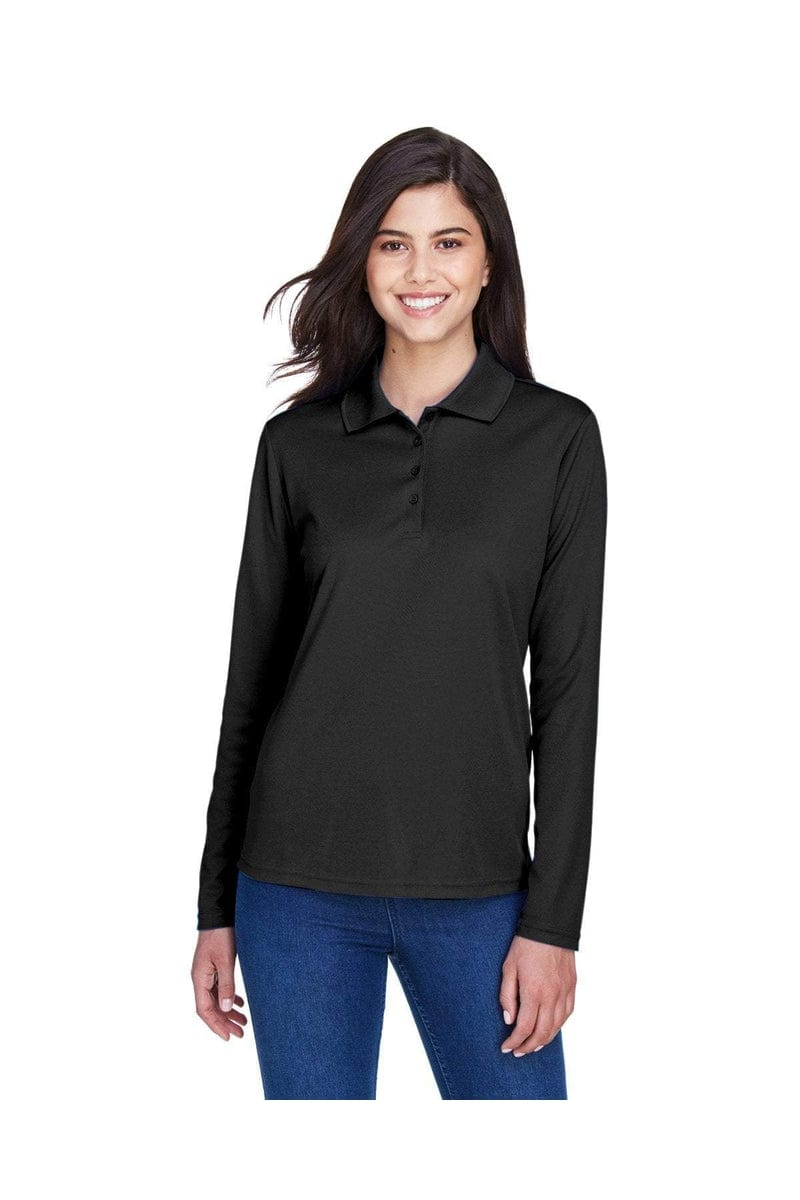 Core 365 78192 Ladies' Pinnacle Performance Long-Sleeve Pique Polo in 