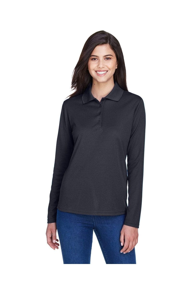 Core 365 78192 Ladies' Pinnacle Performance Long-Sleeve Pique Polo in 