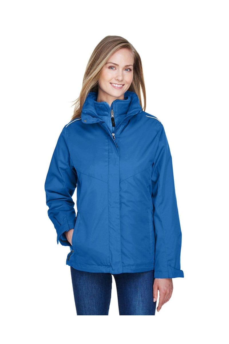 Core 365 78205 Ladies' Region 3-in-1 Jacket with Fleece Liner in True Royal