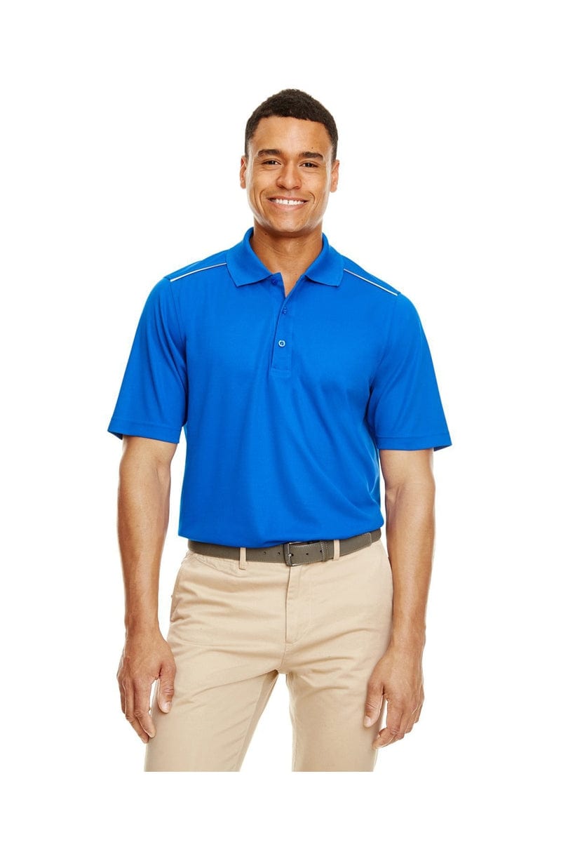 Core 365 88181R Men's Radiant Performance Pique Polo with Reflective Piping in 