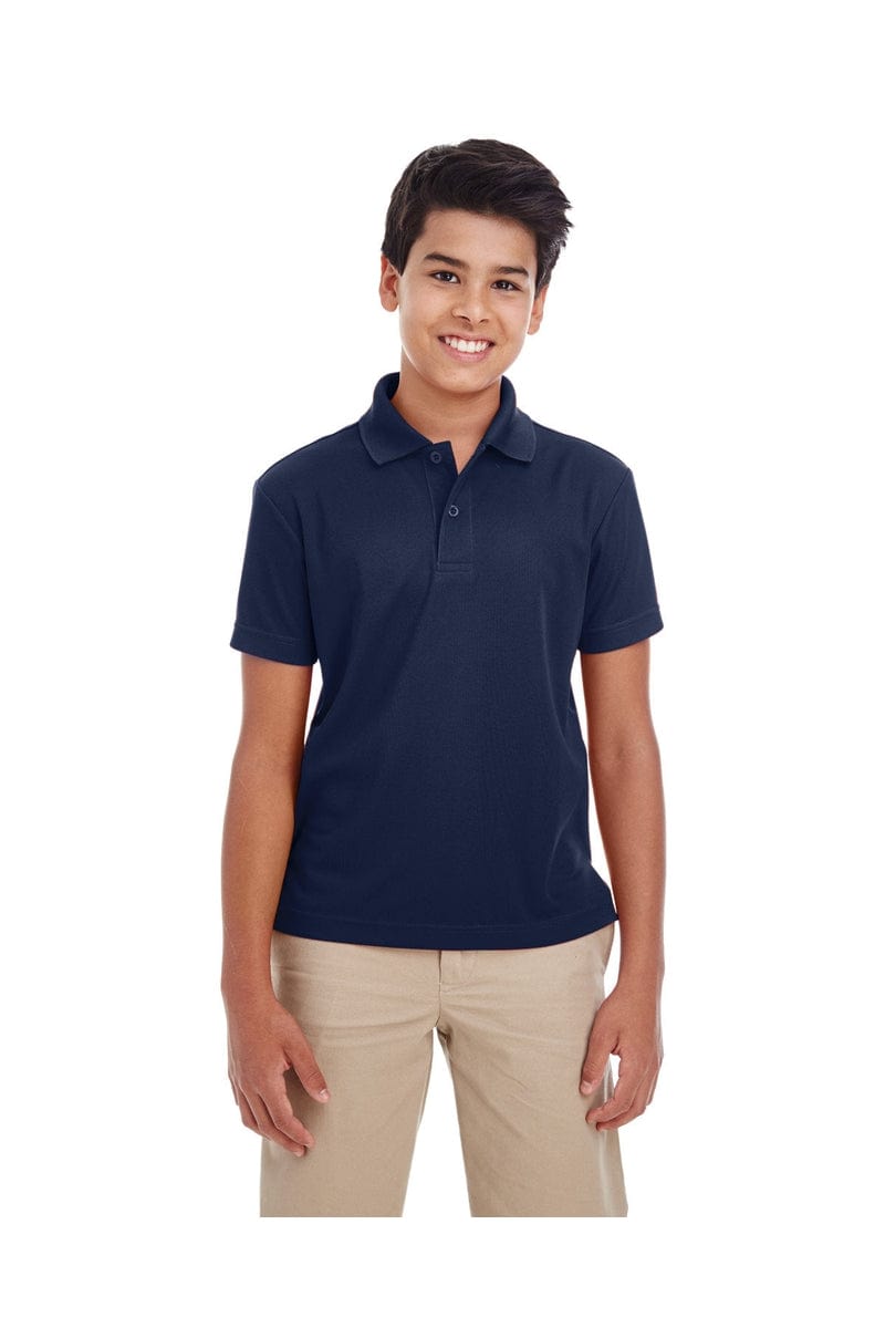 Core 365 88181Y Youth Origin Performance Pique Polo in Classic Navy