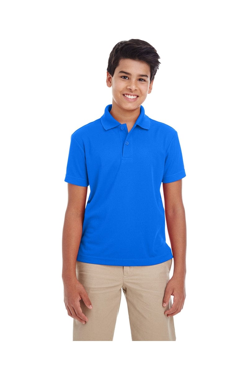 Core 365 88181Y Youth Origin Performance Pique Polo in True Royal