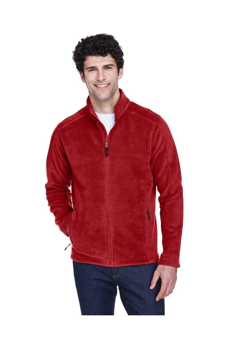 Core 365 88190 Men's Journey Fleece Jacket in Classic Red